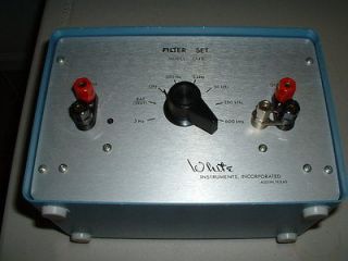 White Instruments Filter Set, Model 2640, Audio, Test, Low Pass, Sound 
