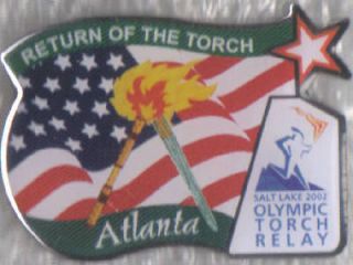 Nice 2002 Salt Lake City Atlanta,,Georg​ia Olympic Torch Relay Pin