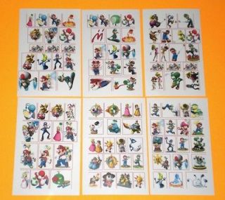 Newly listed 100 SUPER MARIO BROS CUT AND PEEL STICKERS PARTY 