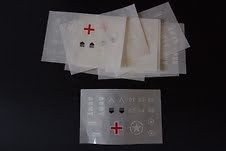   Medical Soldiers Stickers x 10 on blocks or blocks compatible to lego