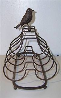 Mary Carol Home Collection Metal Bird Plate Rack Shabby Chic Country 