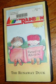 Used Reading Rainbow Episode VHS The Runaway Duck