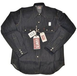 Levis LVC Vintage Clothing 1955 MADE USA Sawtooth Denim Shirt Rigid