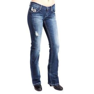 NEW with TAGS 48 S120310 Petrol Ladies Stefani Low Rise Boot Cut Jean
