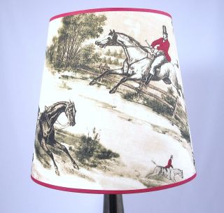 16 Lampshade Handmade in UK   Lewis & Wood Hunting Scene Fabric