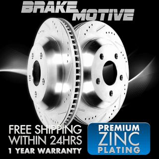 LEXUS IS250 IS 250 06 07 08 DRILLED SLOTTED PERFORMANCE BRAKE ROTORS 