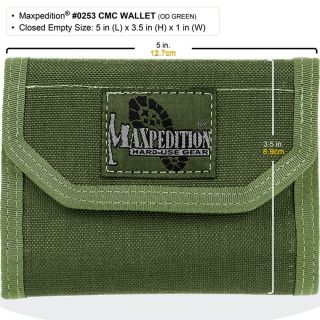 Maxpedition 0253 C.M.C. Wallet New Tactical Military Police Heavy Duty 
