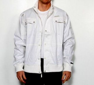 New Mens Live Mechanics Legitimate Waxed Jacket White Coat 4XL