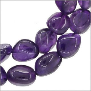 15.8 Amethyst Free Form Tumble Nuggets Beads ap.8 9mm Grade A #55124