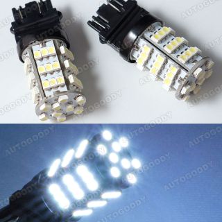2x White LED Daytime Running Light Bulbs 54 SMD 3156 3157 3757 4114 