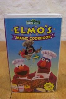 sesame street elmo s magic cookbook vhs video expedited shipping