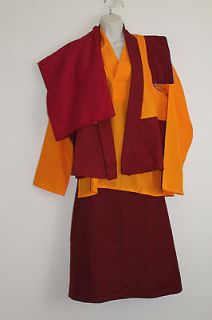 TIBETAN BUDDHIST LAMA ROBE MONK ROBE DRESS SET BUDDHISM XL NEPAL