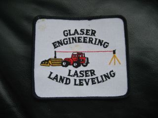 GLASER ENGINEERING LASER LAND LEVELING EMBROIDERED SEW ON PATCH