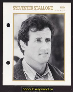 sylvester stallone atlas film star biography photo card from canada 