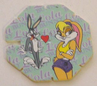   RARE Space Jam Octagonal Spinner Tazo~Bugs Bunny + Lola Bunny #54