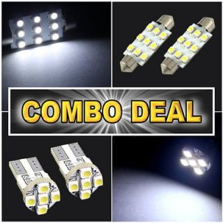 White Dome 1.72 + Licence Plate T10 168 Led Lights Combo Deal #9 