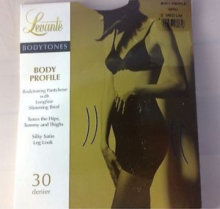 NIP Levante Bodytones Body Slimming Profile Pantyhose Tights Black 