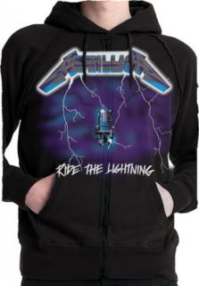 metallica ride the lightning zip hoodie s 2xl