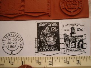 South Africa cape town postage stamps cancellation rubber stamp 