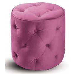 round tufted ottoman in Ottomans, Footstools & Poufs