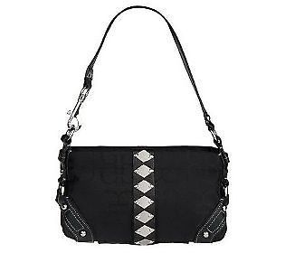   Interchangeable Bag with Bracelet Accent by Lori Greiner BLACK/SILVER
