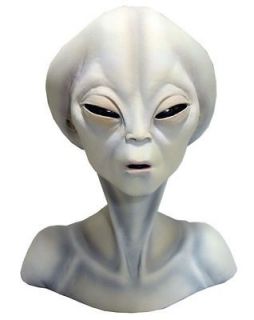 HALLOWEEN ROSWELL LIFE SIZE SPACE ALIEN AREA 51 BUST PROP DECORATION