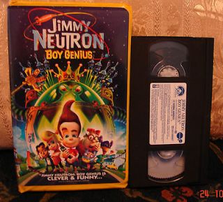 Nickelodeon Jimmy Neutron Boy Genius MOVIE Video~Ship 1 Vhs $3 Ship 