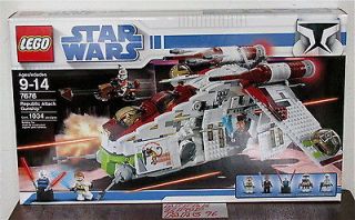 new sealed lego 7676 star wars clones republic attack gunship