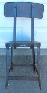 Industrial Machine Age LYON Shop Drafting Stool Chair All Steel