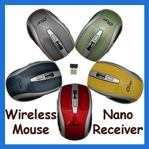 nano usb wireless optical mouse notebook netbook blue time left