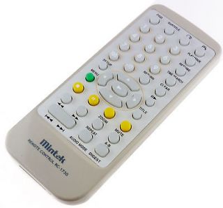 Mintek RC 1730 Portable DVD Player Remote Control MDP 1060 1770 1810 