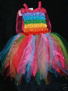 new tots 9m 18m bright rainbow fairy dress costume from