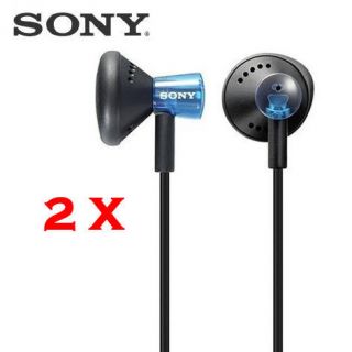 BRAND NEW (2 Sets) SONY MDR E11LP Fontopia / In Ear Stereo Headphones 