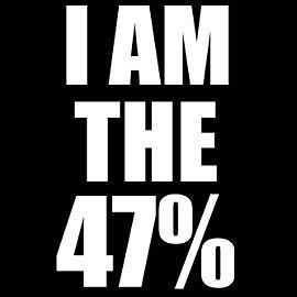   am the 47% percent USA Anti Mitt Romney Barack Obama Tee T Shirt