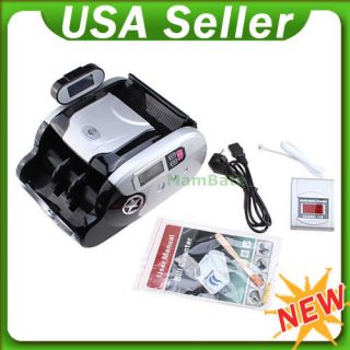 Double Note Money Currency Bill Cash Counter Bank Machine Counterfeit 