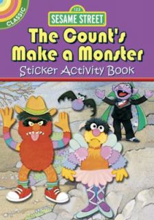 Sesame Street Classic the Counts Make a Monster Sticker Activity Book 