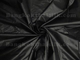 BLACK POLISHED 100% COTTON SHINY FABRIC for DRAPE DRESS SKIRT CRAFT 