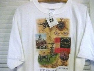 mens manassas museum civil war cotton t shirt size xl