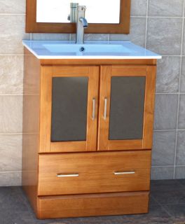 24 bathroom vanity cabinet ceramic top sink faucet mm1 time