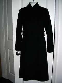 Aritzia Talula Babaton Black Long Cashmere Wool Coat Jacket SZ XS 0 00 