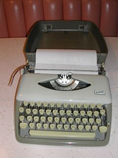 vintage tippa 1 adler typewriter mad men style 