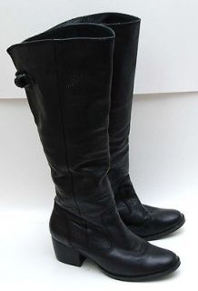 MATISSE Classic Detailed Black Leather Boots Size 6B U SAVE