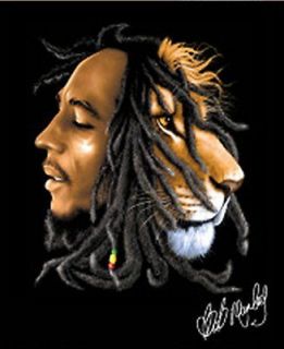 Bob Marley Lionhead Queen Size Super Soft Warm Plush Blanket Reggae 