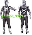lycra suit zentai spiderman hero catsuit costume black quick look