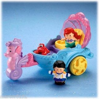   Little People Disney Princess: Ariels Coach W/ Prince Sounds Music