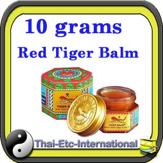 10 g TIGER BALM RED Herbal Rub Massage ointment Pain Relief Muscle 