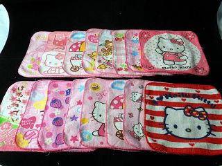 Wholesale Lots ~ Hello Kitty Fancy Mini Towel (20pcs) In 16 Diff 