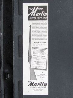 1945 MARLIN Model 39 A Lever 22 Rim Fire Repeating Rifle magazine Ad 