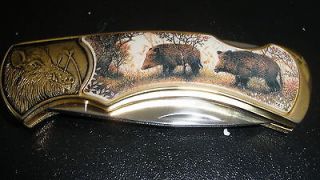 franklin mint rick fields series knives two wild hogs time