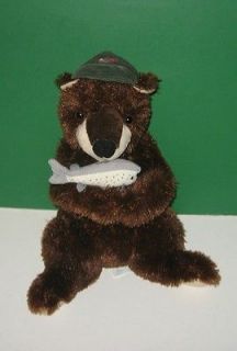 12 Wishpets Jack The Grizzly Bear Bean Tush Plush Animal Eating a 